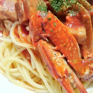 ストウブDe〜渡り蟹のパスタソース